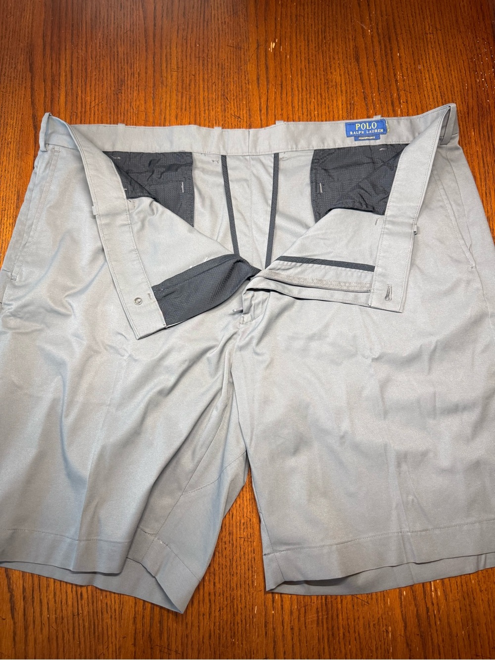 Polo Ralph Lauren Light Gray Flat Front Men's Shorts